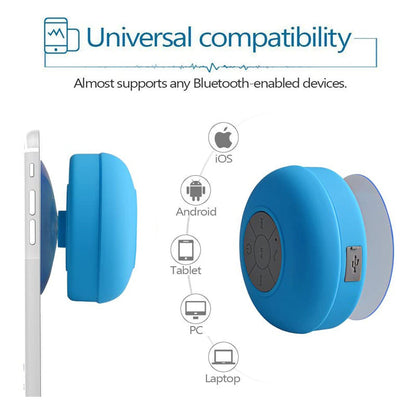 Compact Portable Waterproof Bluetooth Speaker