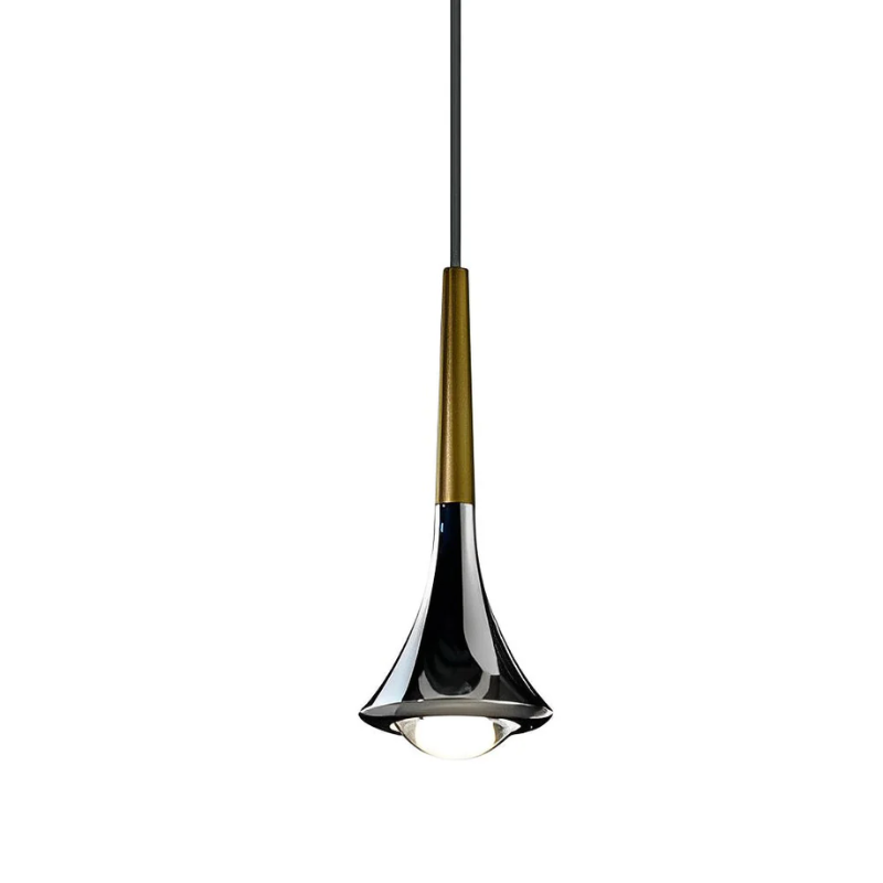 Modern Metal Drop Pendant Light Fixture