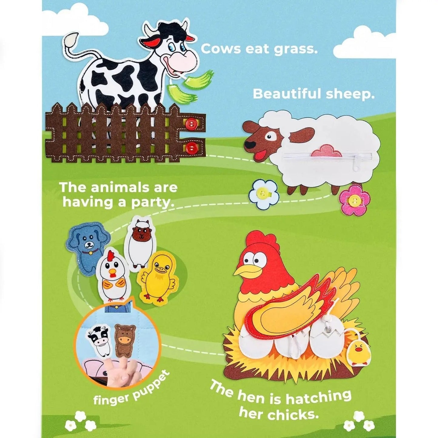 Fun Farm Animal Activity Book for Kids