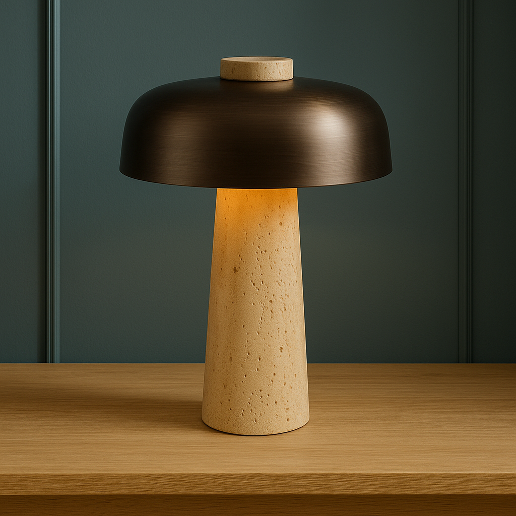 Elegant Marble Table Lamp – Soft Glow & Sleek Style