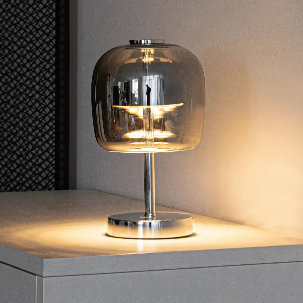 Elegant Opal Glass Desk Lamp