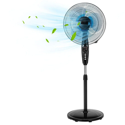 Quiet 16-Inch Oscillating Floor Fan - Fesara