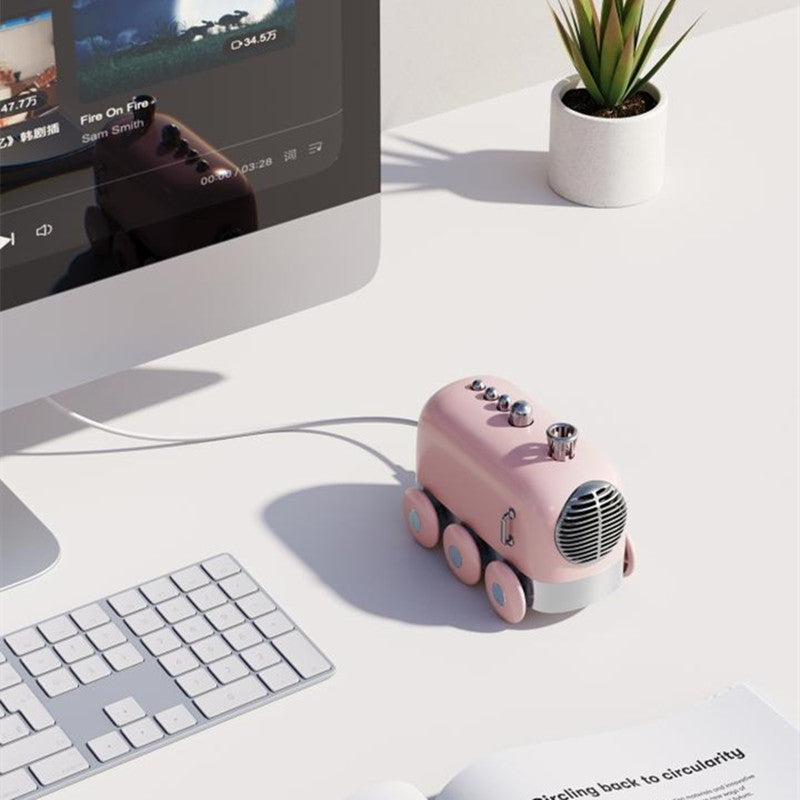 Vintage Portable Bluetooth Speaker Mini Train Shape