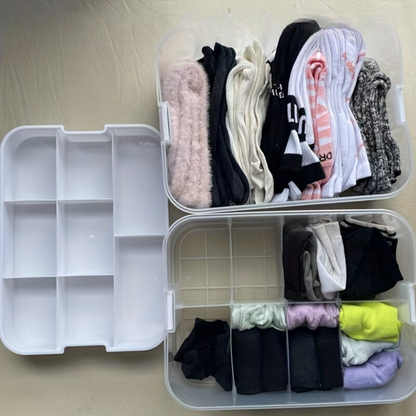 Collapsible Plastic Storage Bin with Lid