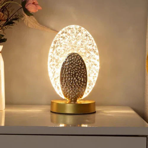 Elegant Peacock Desk Lamp with Dimmable Light - Fesara