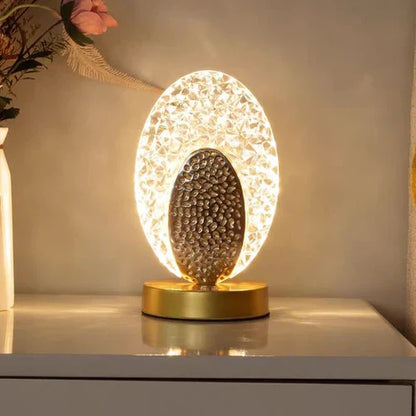 Colorful Peacock Table Lamp USB Rechargeable LED Light - Fesara