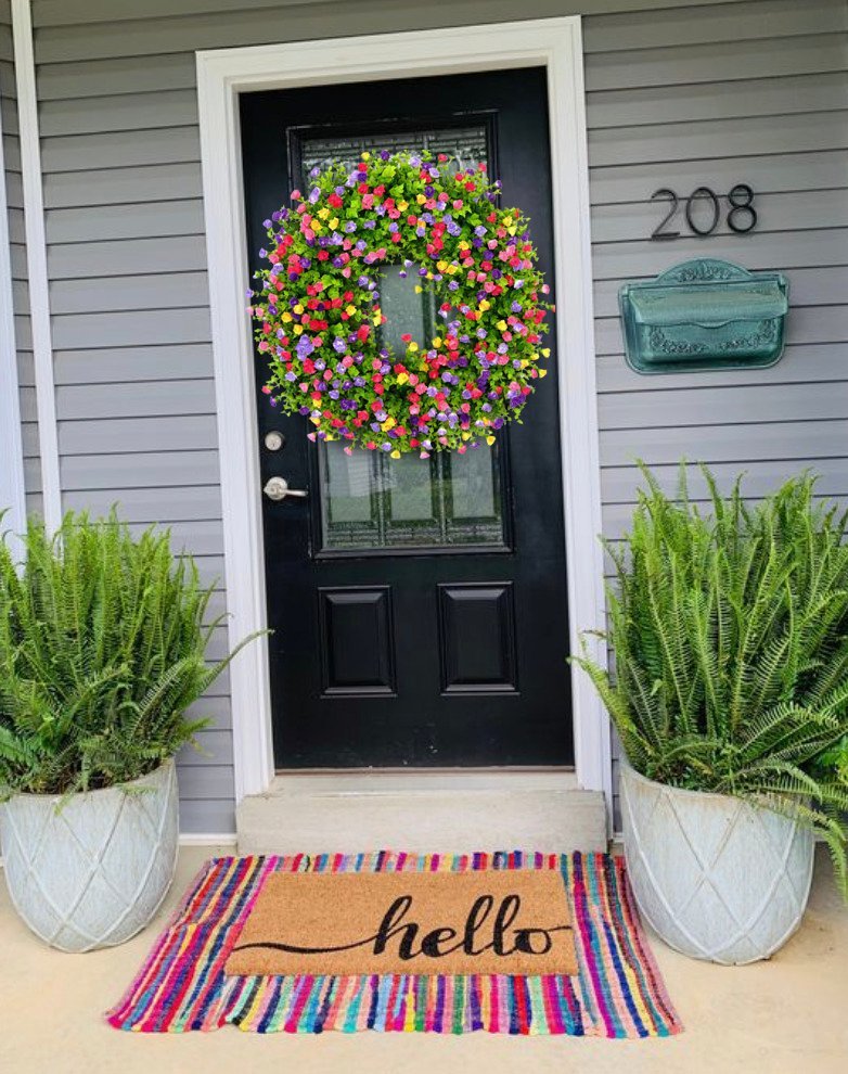 Beautiful Floral Wreath for Front Door