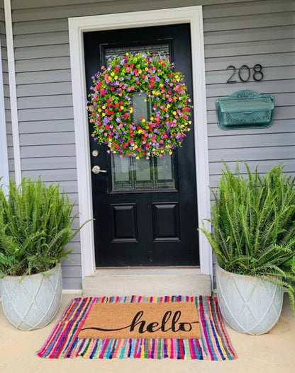 Beautiful Floral Wreath for Front Door