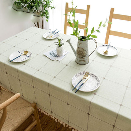 Easy Care Waterproof Tablecloth for Kitchen and Dining