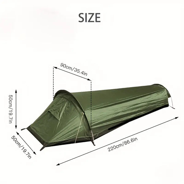 Portable 1-Man Water Resistant Camper Tent – Easy Setup