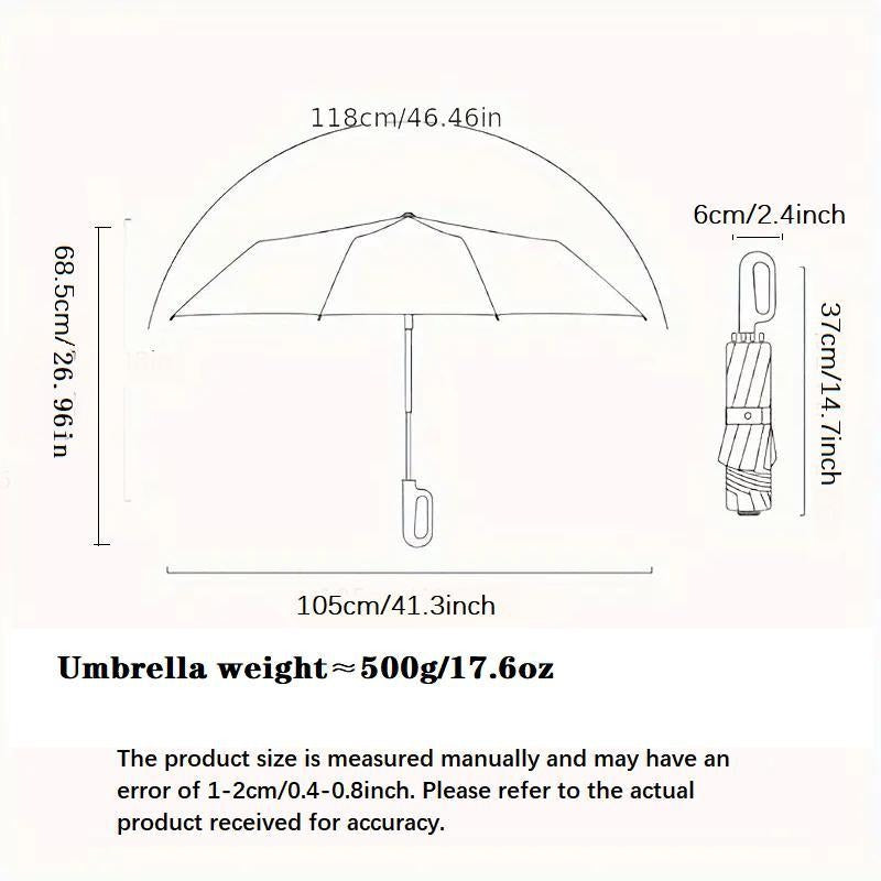 Compact Folding Umbrella with Secure Grip Handle