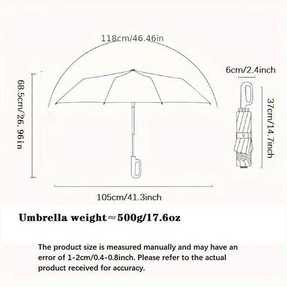 Compact Folding Umbrella with Secure Grip Handle