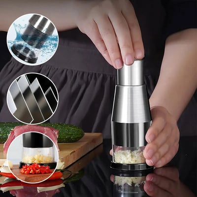 Easy Garlic Press Chopper Tool - Fesara