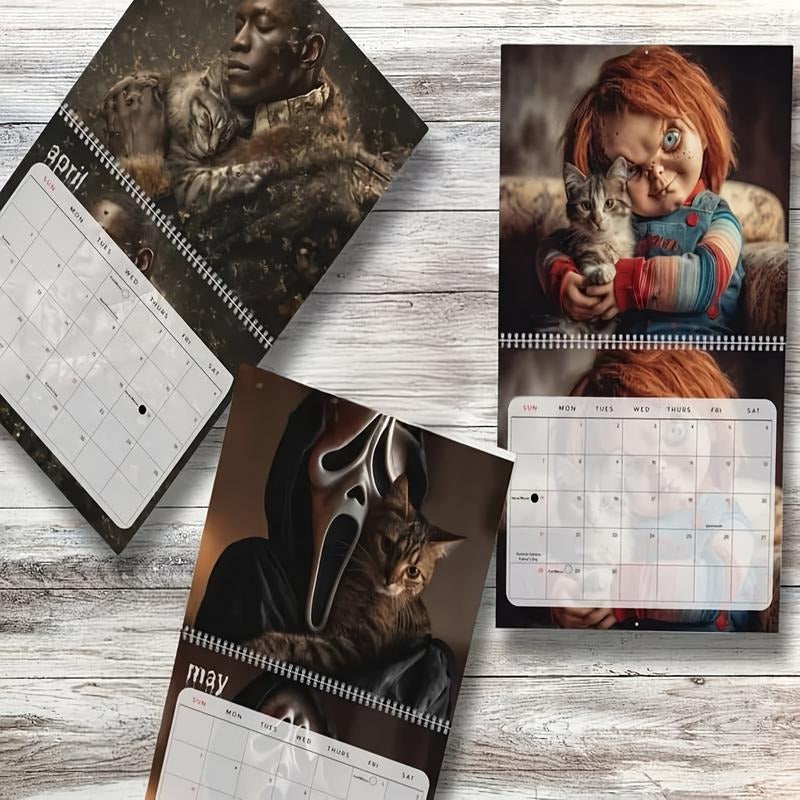 Spooky Kitty Monthly Wall Calendar