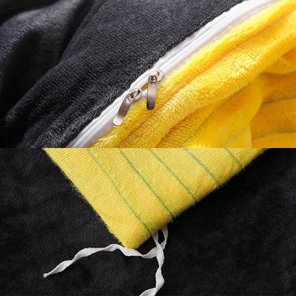 Plush Corduroy Velvet Comforter Bed Set