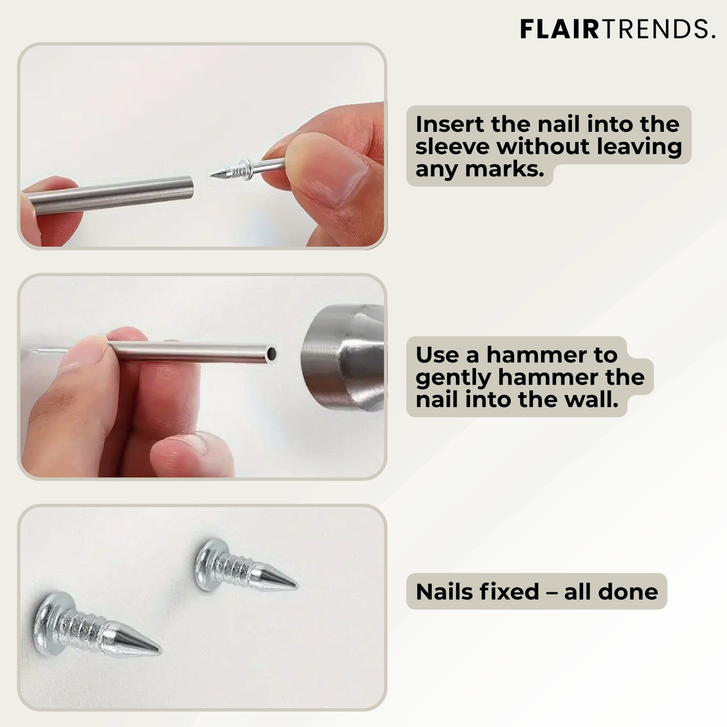 Easy Wall Anchors 100 Pack No Drill Needed
