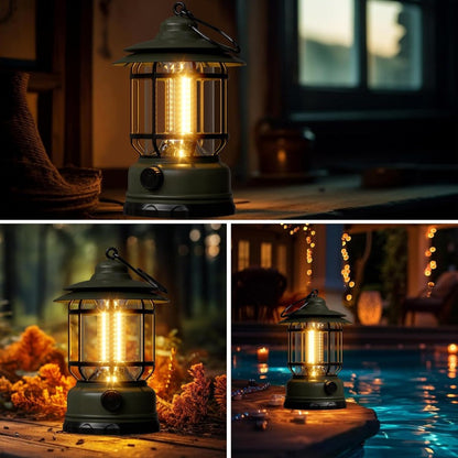 Portable Vintage LED Outdoor Lantern
