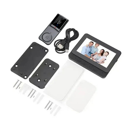 Wireless Video Doorbell with 4.3 Screen and Long Battery Life