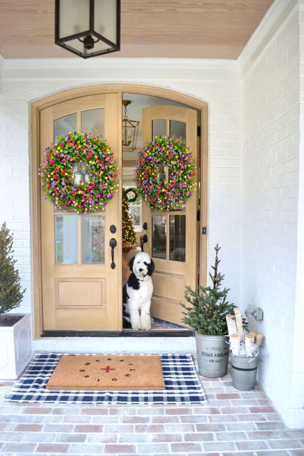 Beautiful Floral Wreath for Front Door