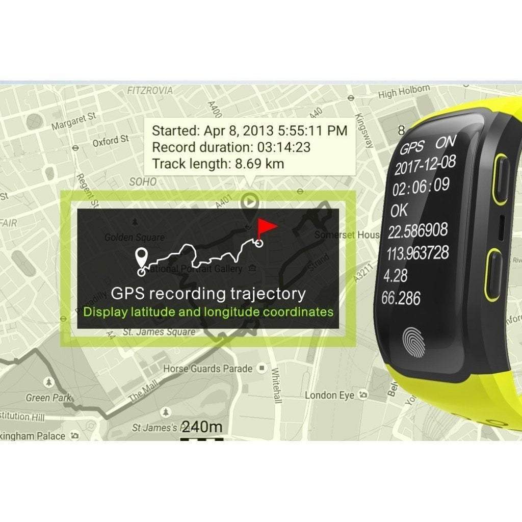 Fesara S908 Waterproof Fitness GPS Smartwatch