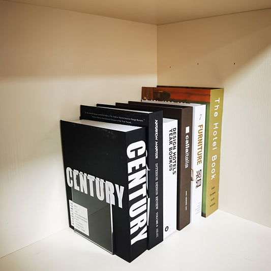Stylish L-Shaped Acrylic Book Holder Stand - Fesara