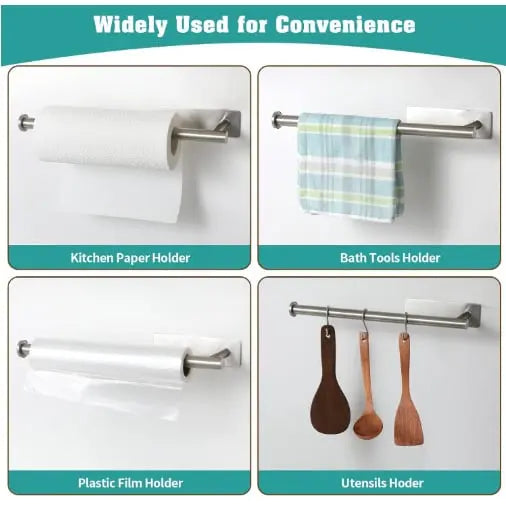 Easy Install Paper Towel Holder 2-Piece Set