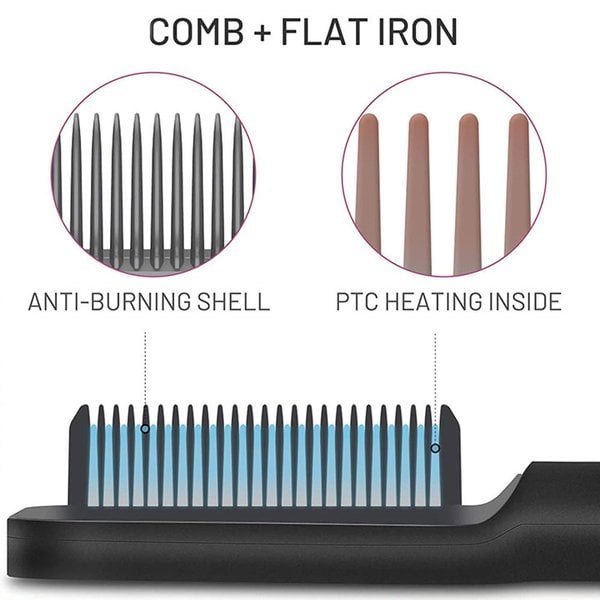 Fesara Ionic Hair Straightening Brush Comb