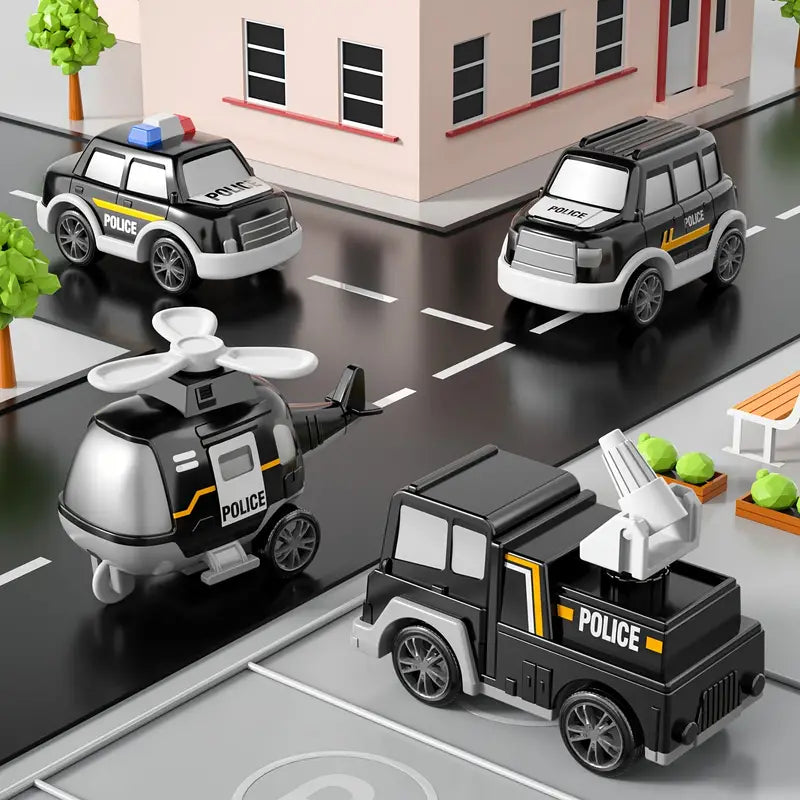 Fun Kids Police Truck Toy with Lights and Sounds