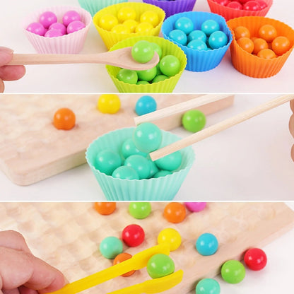 Natural Wood Bead Board Game