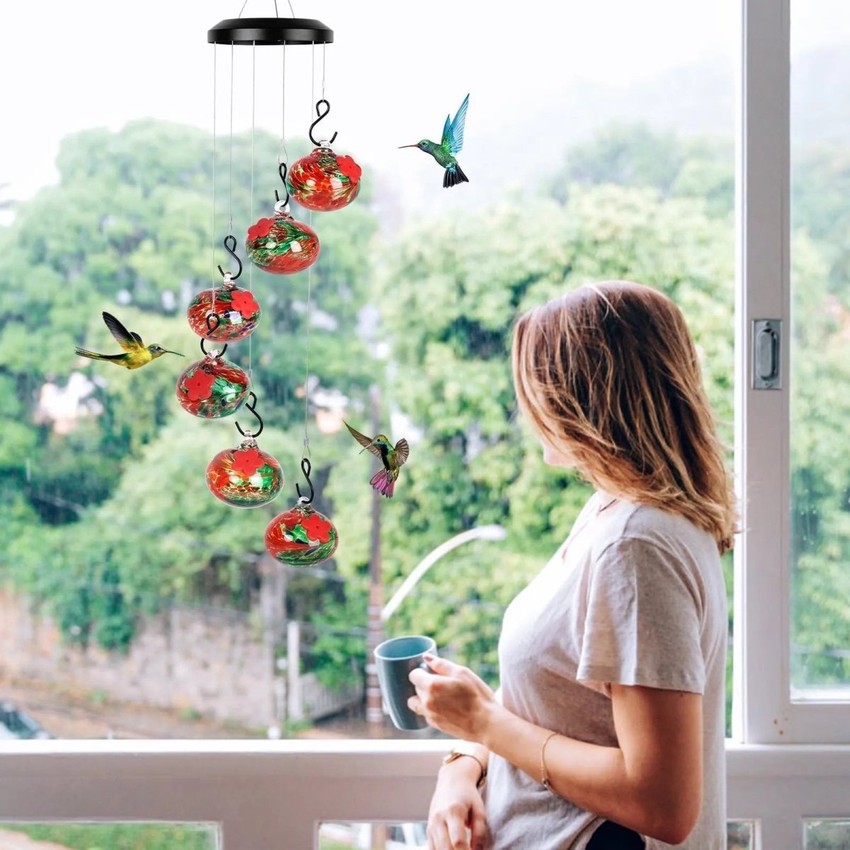 Colorful Hummingbird Garden Decoration - Fesara