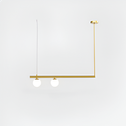 Modern Glass Linear Pendant Light Fixture - Fesara