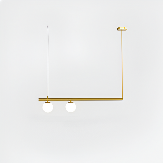 Modern Glass Linear Pendant Light Fixture - Fesara