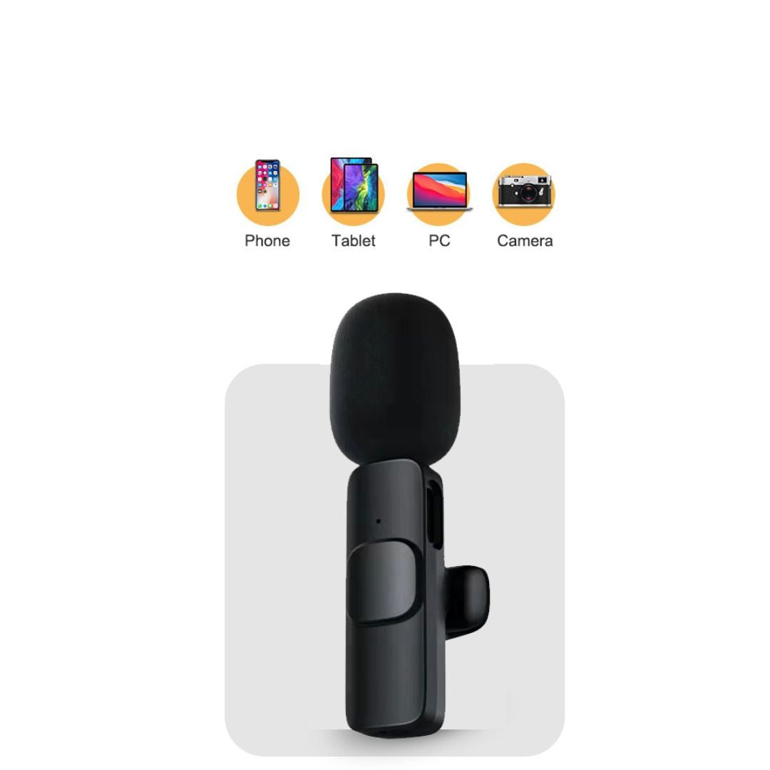 Compact Phone Lavalier Mic with Long Battery Life