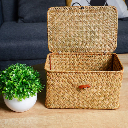 Space Saving Storage Box with Lid Home Organizer Container