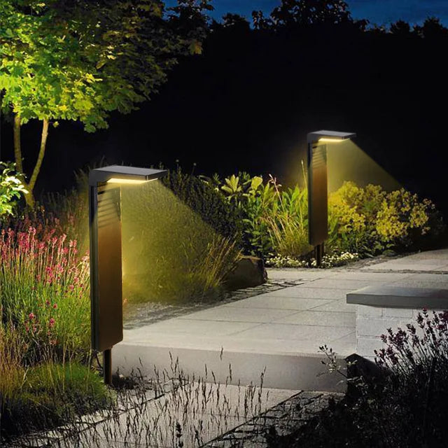 Weatherproof Solar Powered Outdoor LED Lights 2 Pack