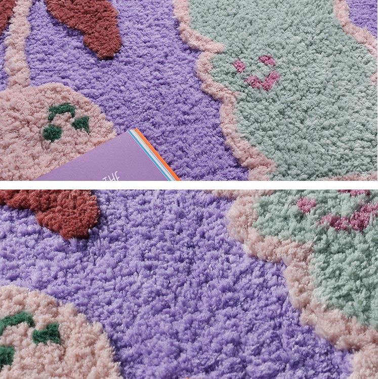 Colorful Floral Bathroom Mat