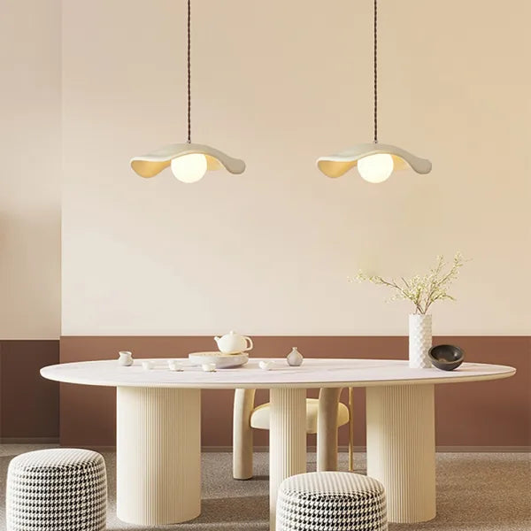 Elegant Natural Leaf Hanging Lamp