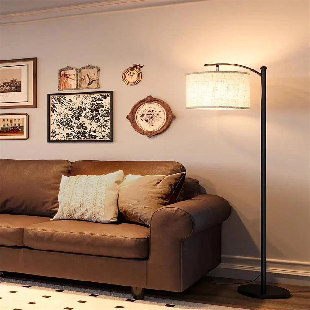 Adjustable Contemporary Floor Light with Bendable Shade