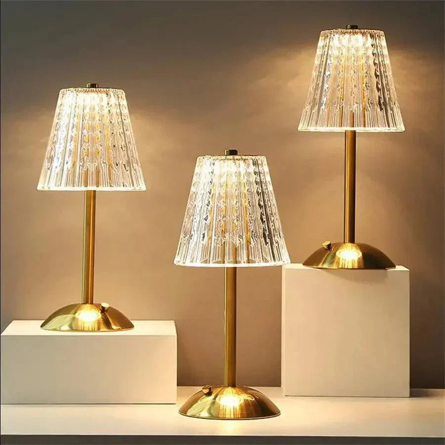 Classic Glass Table Lamp with Sophisticated Glow