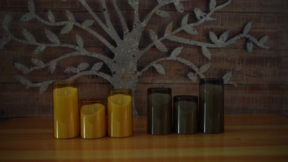 Ambient LED Grey Flicker Candles