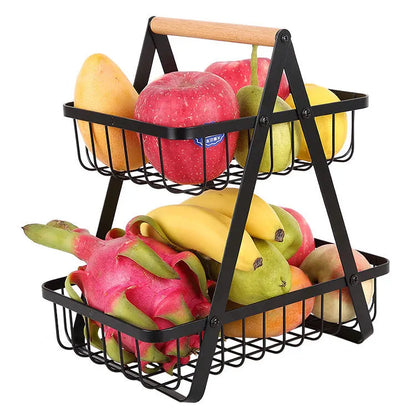 Compact 3-Tier Fruit Holder for Kitchen Counter