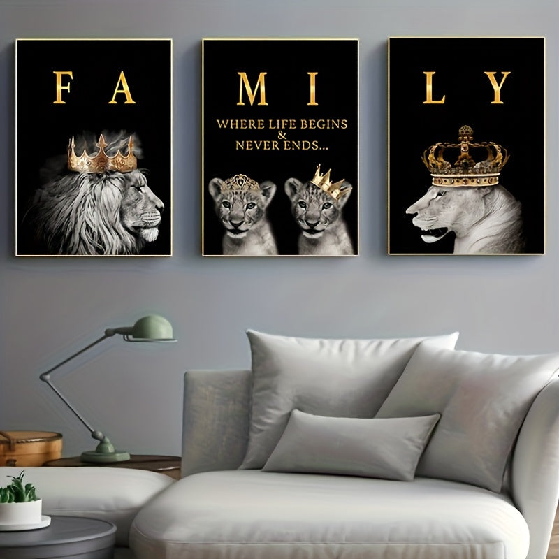 Wildlife Lion Wall Art Collection