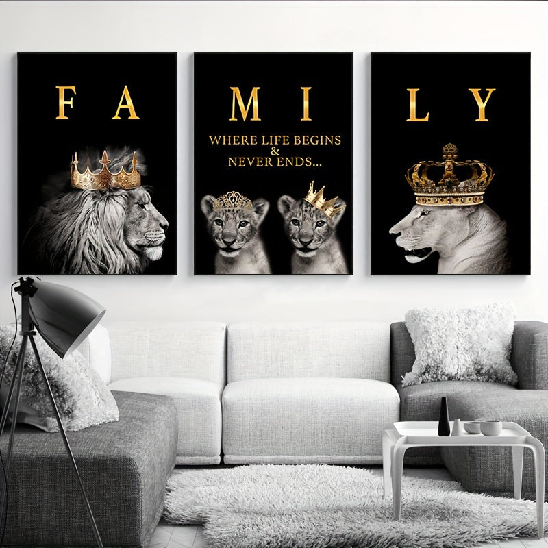 Wildlife Lion Wall Art Collection