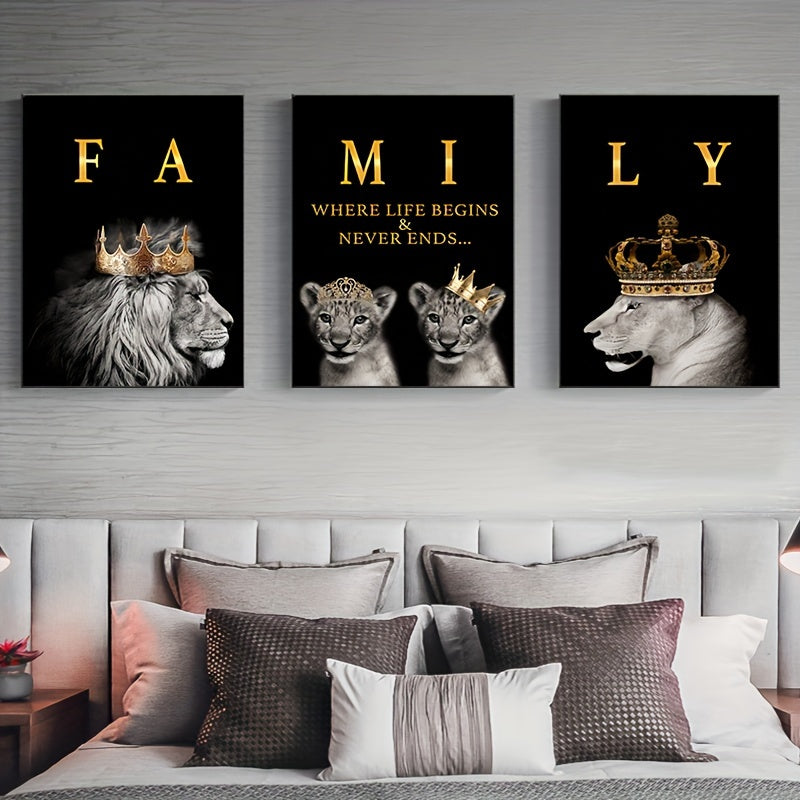 Wildlife Lion Wall Art Collection