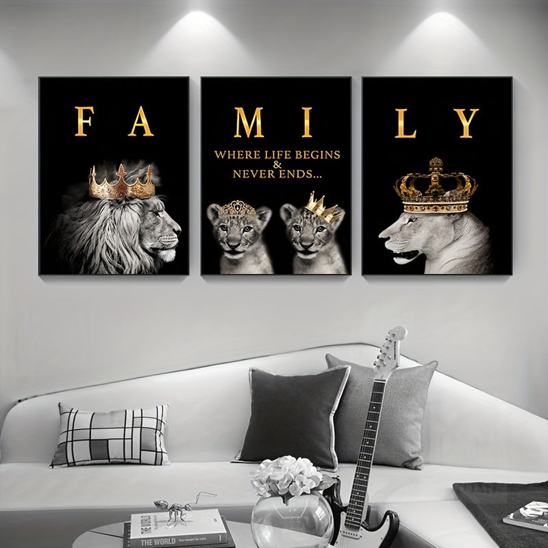 Wildlife Lion Wall Art Collection