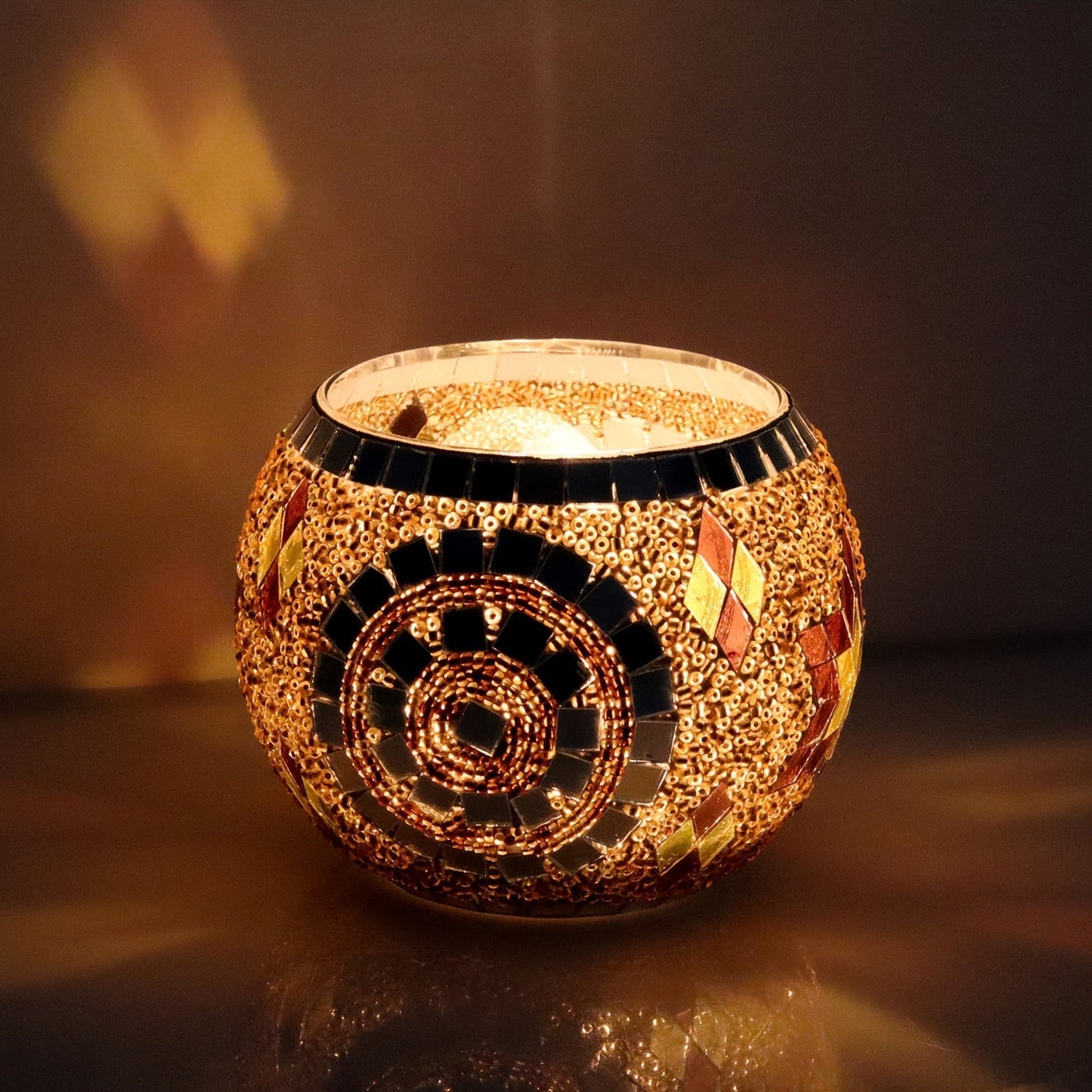 Vibrant Glass Tea Light Containers