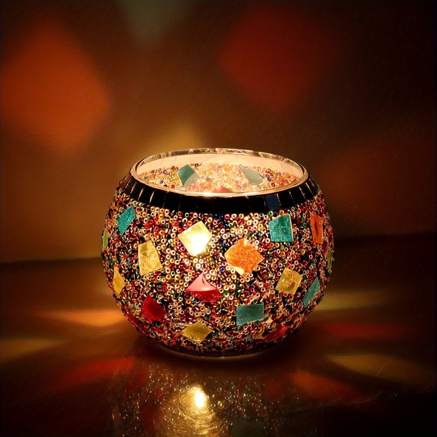 Vibrant Glass Tea Light Containers