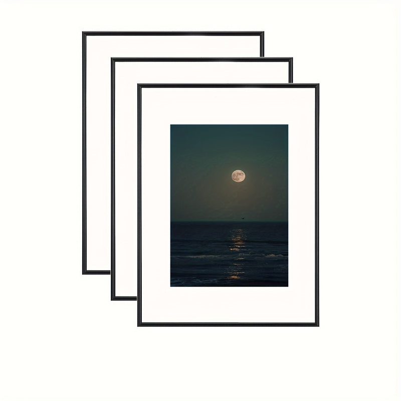 Classic 3 Piece Picture Frame Black Set