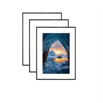 Classic 3 Piece Picture Frame Black Set