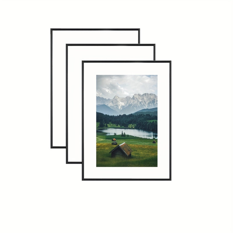 Classic 3 Piece Picture Frame Black Set